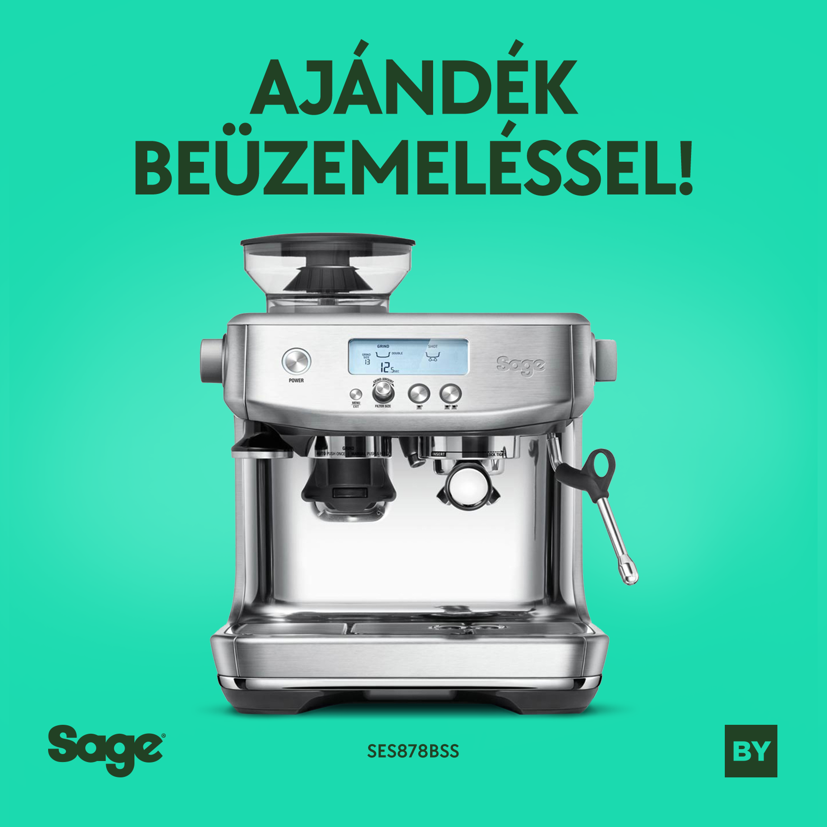...Kiemelt akció - Sage SES878BSS - The Barista Pro